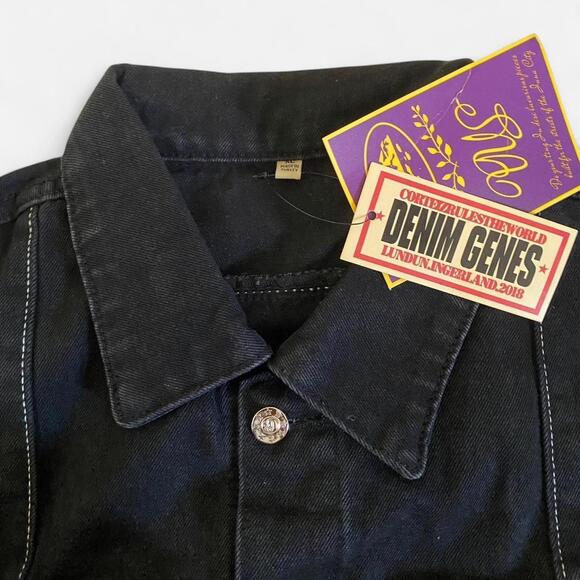 Corteiz C-Star Stitch-Down Denim Jacket Black - size XL - Picture 6 of 6